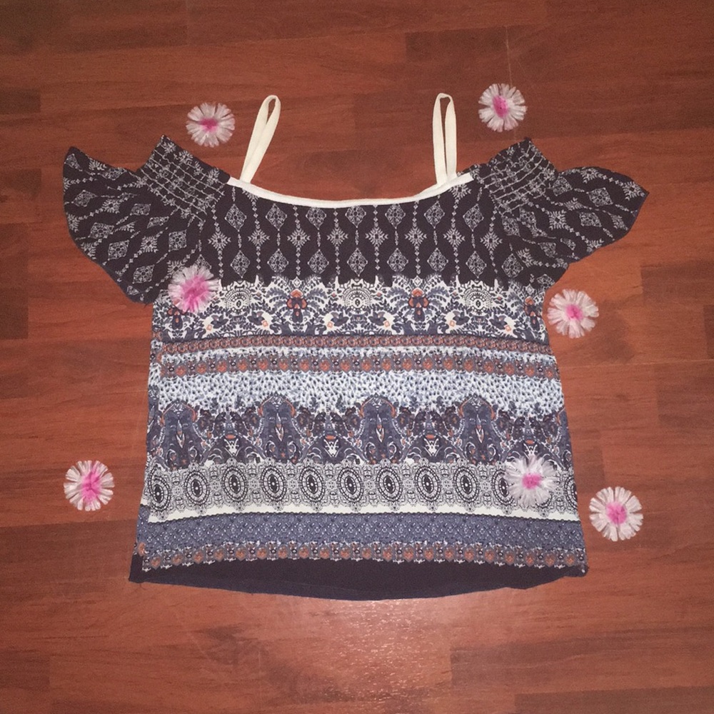 A cold shoulder top